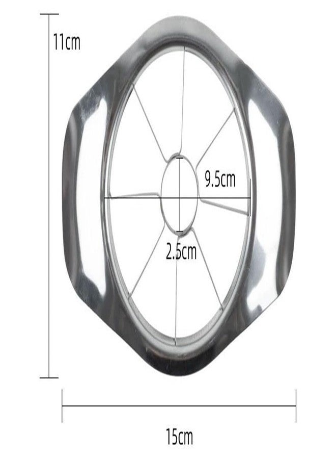 ErvioErvio Stainless Steel Apple Cutter Slicer Corer - Heavy Duty 8 Blades Fruit & Vegetable Cutter for Apple, Pear, Potato, Onion - Kitchen Accessories & Tools for Quick Cutting (2 psc) - Image 2